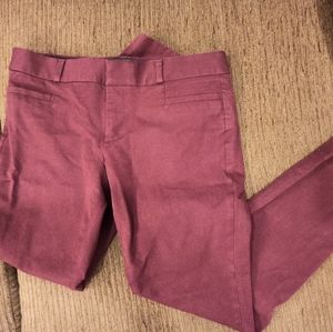 Banana Republic Sloan Petite P4 maroon pants